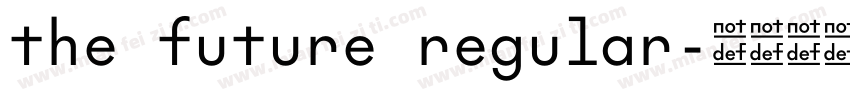 the future regular字体转换